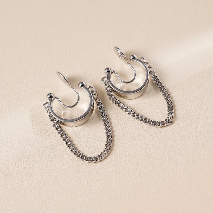 Hoop Brass Coil Earrings