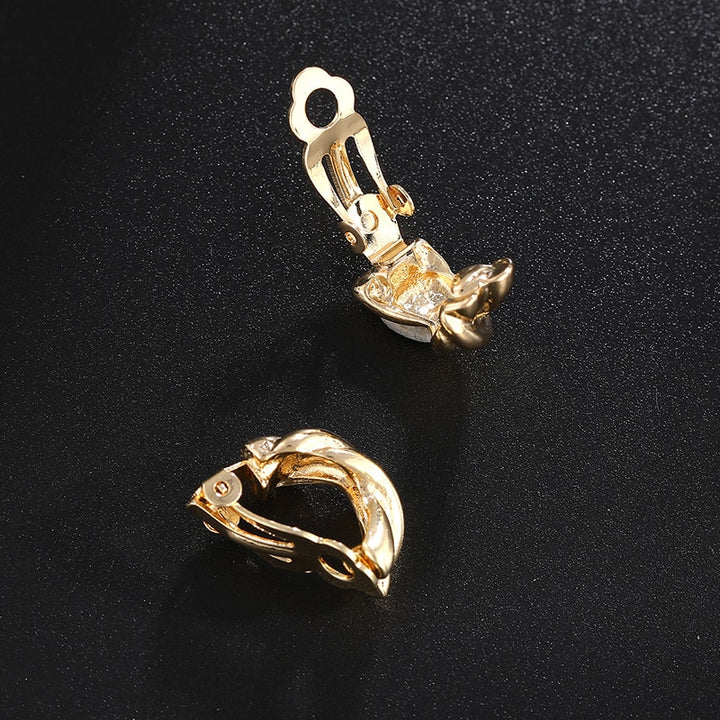 Twist Knot Clip on Earrings