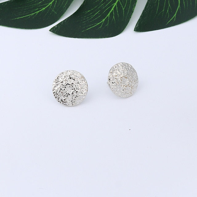 Vintage Textured Clip On Earrings